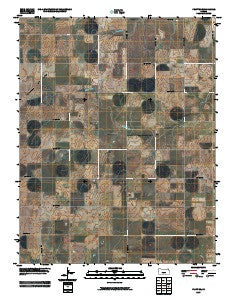 Pratt SE Kansas Historical topographic map, 1:24000 scale, 7.5 X 7.5 Minute, Year 2009
