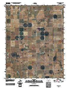 Pratt SW Kansas Historical topographic map, 1:24000 scale, 7.5 X 7.5 Minute, Year 2009