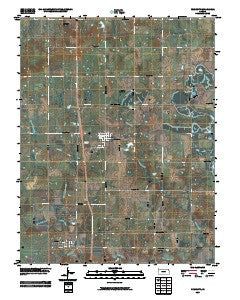 Prescott Kansas Historical topographic map, 1:24000 scale, 7.5 X 7.5 Minute, Year 2009