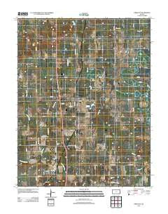 Prescott Kansas Historical topographic map, 1:24000 scale, 7.5 X 7.5 Minute, Year 2012
