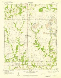 Prescott Kansas Historical topographic map, 1:24000 scale, 7.5 X 7.5 Minute, Year 1958