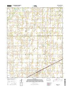 Preston Kansas Current topographic map, 1:24000 scale, 7.5 X 7.5 Minute, Year 2015