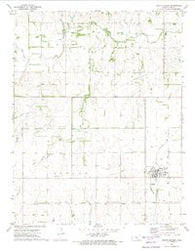 Pretty Prairie Kansas Historical topographic map, 1:24000 scale, 7.5 X 7.5 Minute, Year 1971