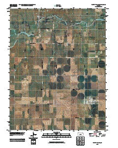 Pretty Prairie Kansas Historical topographic map, 1:24000 scale, 7.5 X 7.5 Minute, Year 2009