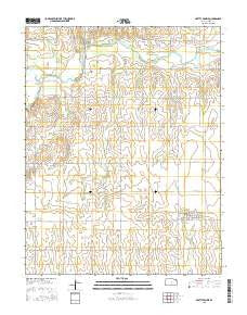 Pretty Prairie Kansas Current topographic map, 1:24000 scale, 7.5 X 7.5 Minute, Year 2015