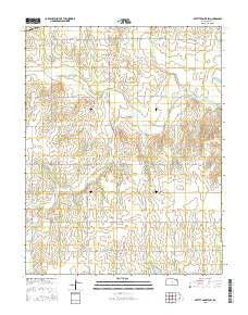 Pretty Prairie SW Kansas Current topographic map, 1:24000 scale, 7.5 X 7.5 Minute, Year 2015