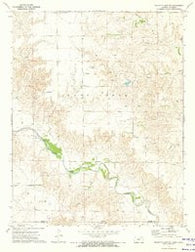 Proffitt Lake SW Kansas Historical topographic map, 1:24000 scale, 7.5 X 7.5 Minute, Year 1972