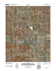 Proffitt Lake Kansas Historical topographic map, 1:24000 scale, 7.5 X 7.5 Minute, Year 2012