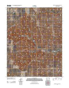 Proffitt Lake NW Kansas Historical topographic map, 1:24000 scale, 7.5 X 7.5 Minute, Year 2012