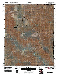 Proffitt Lake SW Kansas Historical topographic map, 1:24000 scale, 7.5 X 7.5 Minute, Year 2010
