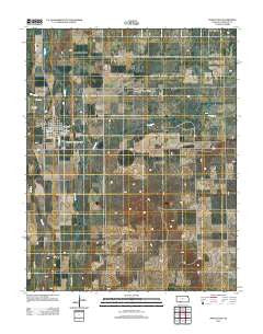 Protection Kansas Historical topographic map, 1:24000 scale, 7.5 X 7.5 Minute, Year 2012