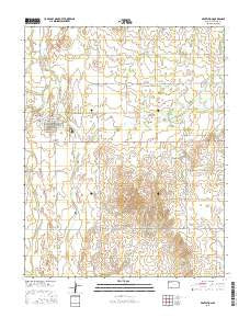 Protection Kansas Current topographic map, 1:24000 scale, 7.5 X 7.5 Minute, Year 2015