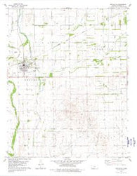 Protection Kansas Historical topographic map, 1:24000 scale, 7.5 X 7.5 Minute, Year 1980