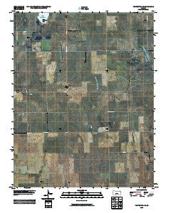 Protection NE Kansas Historical topographic map, 1:24000 scale, 7.5 X 7.5 Minute, Year 2009