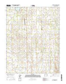 Protection NE Kansas Current topographic map, 1:24000 scale, 7.5 X 7.5 Minute, Year 2015