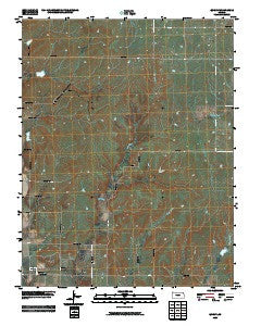 Quincy Kansas Historical topographic map, 1:24000 scale, 7.5 X 7.5 Minute, Year 2009