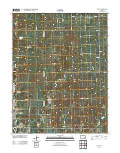 Quincy Kansas Historical topographic map, 1:24000 scale, 7.5 X 7.5 Minute, Year 2012