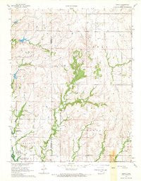 Quincy Kansas Historical topographic map, 1:24000 scale, 7.5 X 7.5 Minute, Year 1968