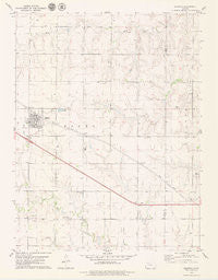 Quinter Kansas Historical topographic map, 1:24000 scale, 7.5 X 7.5 Minute, Year 1979