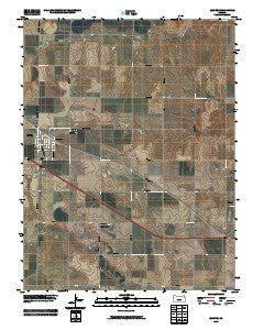 Quinter Kansas Historical topographic map, 1:24000 scale, 7.5 X 7.5 Minute, Year 2009