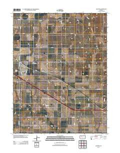 Quinter Kansas Historical topographic map, 1:24000 scale, 7.5 X 7.5 Minute, Year 2012