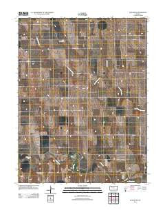 Quinter NW Kansas Historical topographic map, 1:24000 scale, 7.5 X 7.5 Minute, Year 2012