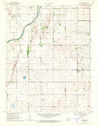 Radium Kansas Historical topographic map, 1:24000 scale, 7.5 X 7.5 Minute, Year 1969