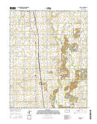 Radley Kansas Current topographic map, 1:24000 scale, 7.5 X 7.5 Minute, Year 2015
