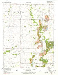 Radley Kansas Historical topographic map, 1:24000 scale, 7.5 X 7.5 Minute, Year 1964