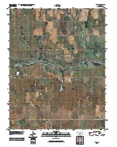 Rago Kansas Historical topographic map, 1:24000 scale, 7.5 X 7.5 Minute, Year 2010