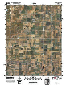 Ramona Kansas Historical topographic map, 1:24000 scale, 7.5 X 7.5 Minute, Year 2009