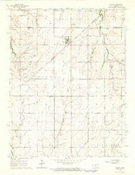Ramona Kansas Historical topographic map, 1:24000 scale, 7.5 X 7.5 Minute, Year 1964