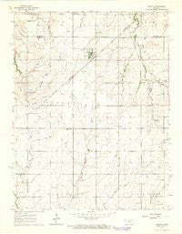 Ramona Kansas Historical topographic map, 1:24000 scale, 7.5 X 7.5 Minute, Year 1964