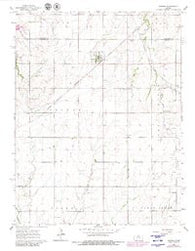 Ramona Kansas Historical topographic map, 1:24000 scale, 7.5 X 7.5 Minute, Year 1964