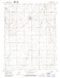 Ramona Kansas Historical topographic map, 1:24000 scale, 7.5 X 7.5 Minute, Year 1964