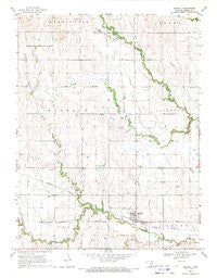 Randall Kansas Historical topographic map, 1:24000 scale, 7.5 X 7.5 Minute, Year 1969