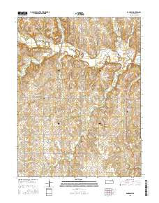 Randolph Kansas Current topographic map, 1:24000 scale, 7.5 X 7.5 Minute, Year 2015