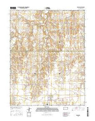 Ransom Kansas Current topographic map, 1:24000 scale, 7.5 X 7.5 Minute, Year 2015