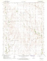 Ransom SW Kansas Historical topographic map, 1:24000 scale, 7.5 X 7.5 Minute, Year 1966