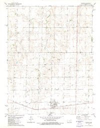 Ransom Kansas Historical topographic map, 1:24000 scale, 7.5 X 7.5 Minute, Year 1980