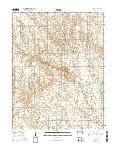 Ransom SE Kansas Current topographic map, 1:24000 scale, 7.5 X 7.5 Minute, Year 2015