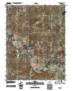 Rantoul Kansas Historical topographic map, 1:24000 scale, 7.5 X 7.5 Minute, Year 2009