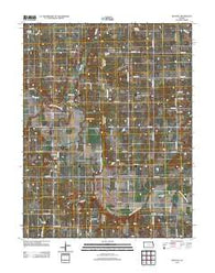 Rantoul Kansas Historical topographic map, 1:24000 scale, 7.5 X 7.5 Minute, Year 2012