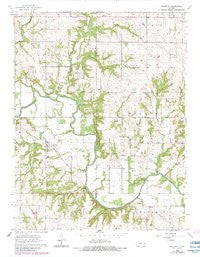 Rantoul Kansas Historical topographic map, 1:24000 scale, 7.5 X 7.5 Minute, Year 1963