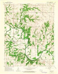 Rantoul Kansas Historical topographic map, 1:24000 scale, 7.5 X 7.5 Minute, Year 1963