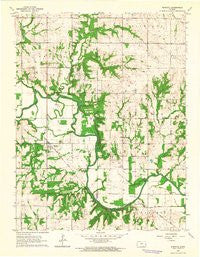 Rantoul Kansas Historical topographic map, 1:24000 scale, 7.5 X 7.5 Minute, Year 1963