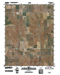 Ravanna Kansas Historical topographic map, 1:24000 scale, 7.5 X 7.5 Minute, Year 2009