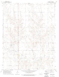 Ravanna Kansas Historical topographic map, 1:24000 scale, 7.5 X 7.5 Minute, Year 1974