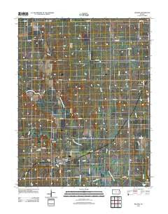 Reading Kansas Historical topographic map, 1:24000 scale, 7.5 X 7.5 Minute, Year 2012
