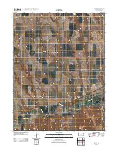 Reager Kansas Historical topographic map, 1:24000 scale, 7.5 X 7.5 Minute, Year 2012